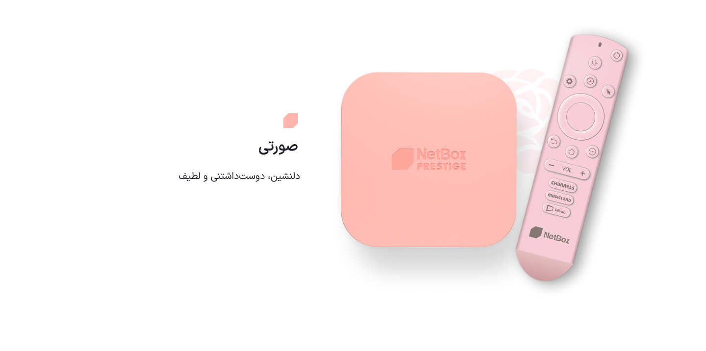 نت باکس پرستیژ صورتی شکوفه