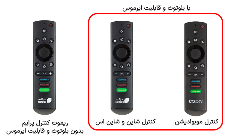 فرق کنترل نت باکس شاین با پرایم