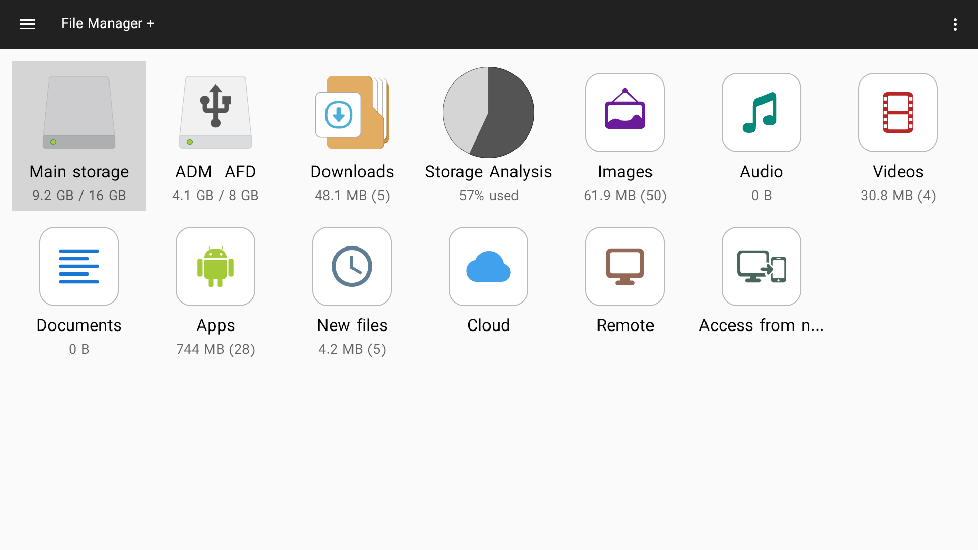 بهترین اپلیکیشن‌های مدیریت فایل تلویزیون - اپلیکیشن File Manager Plus