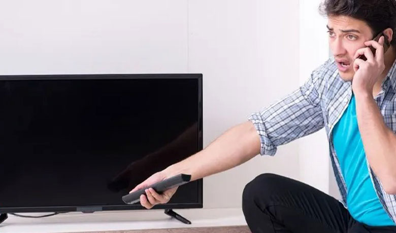 کم و قطع شدن صدای تلویزیون