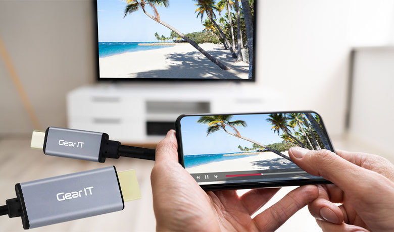 وصل كردن گوشی به تلويزيون ایکس ویژن با کابل 