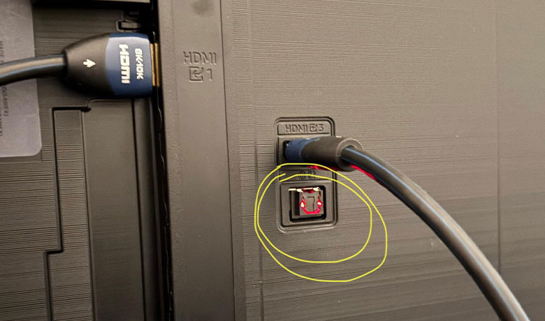 پورت اپتیکال تلویزیون